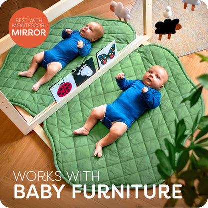 Cotton Baby Play Mat – Soft, Non-Toxic, Cushioned Activity Mat for Infants & Toddlers, Machine Washable, Large Size